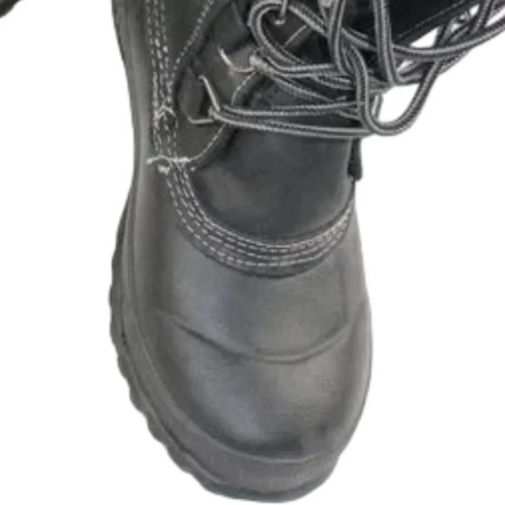 Tretorn Aspelina Waterproof Black Combat Moto All Weather Boot, Size 36